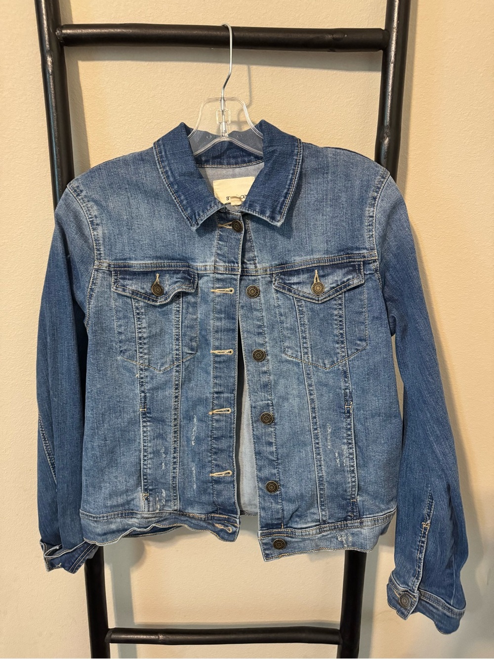 Sneak Peek Medium Blue Denim Jean Jacket